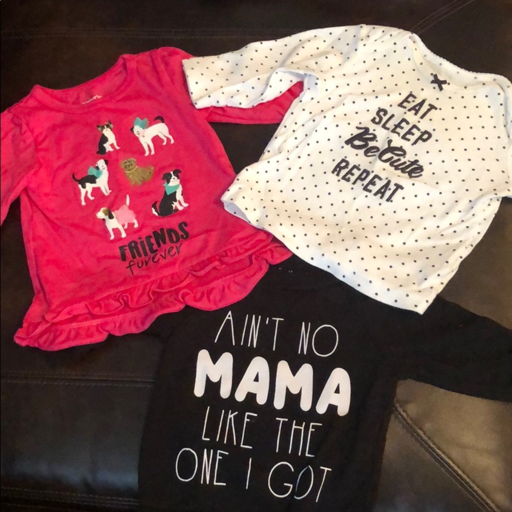 Assorted long sleeve tees